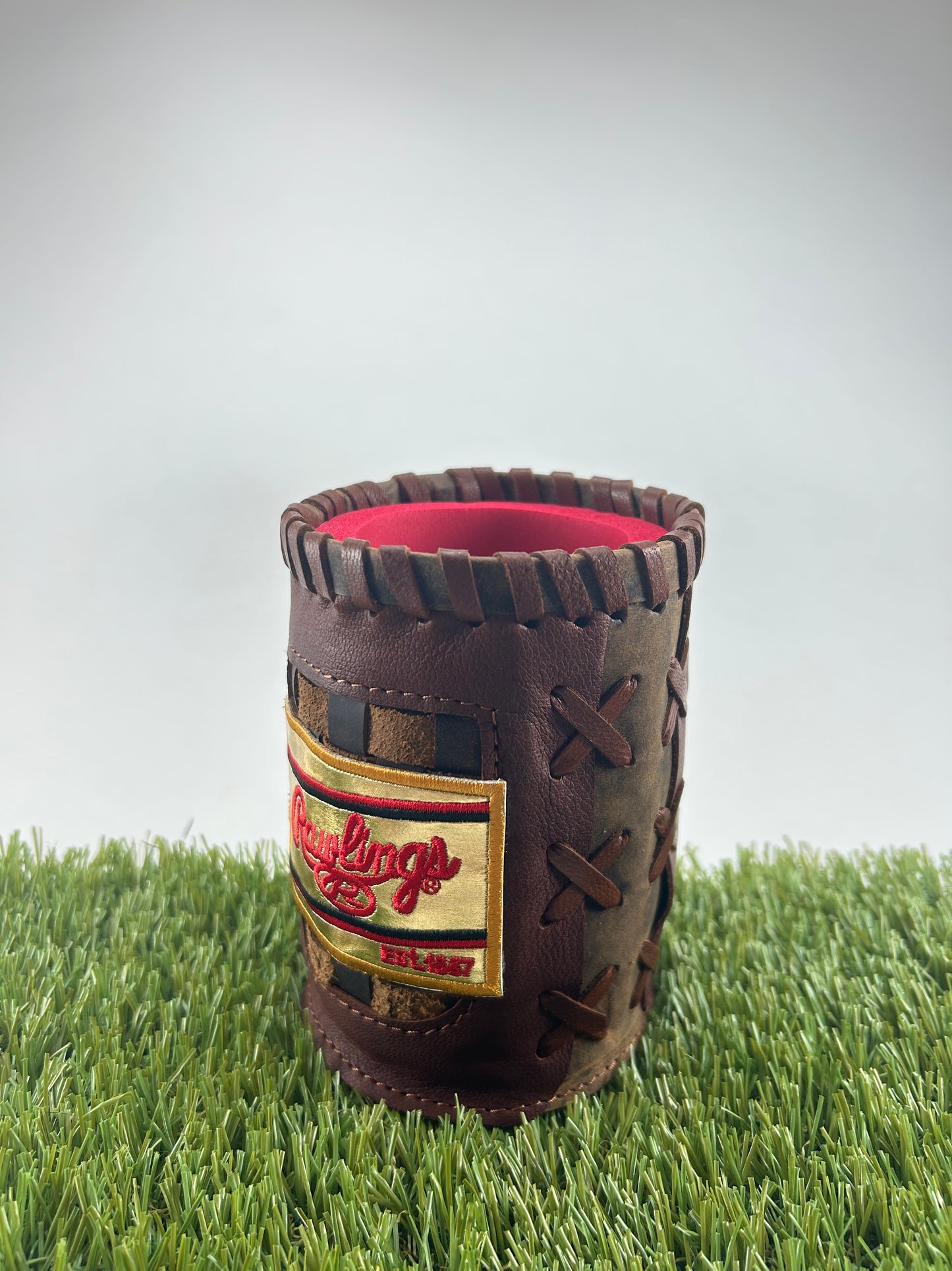 Vintage Pocket Coozie - Rawlings Red Script on Gold