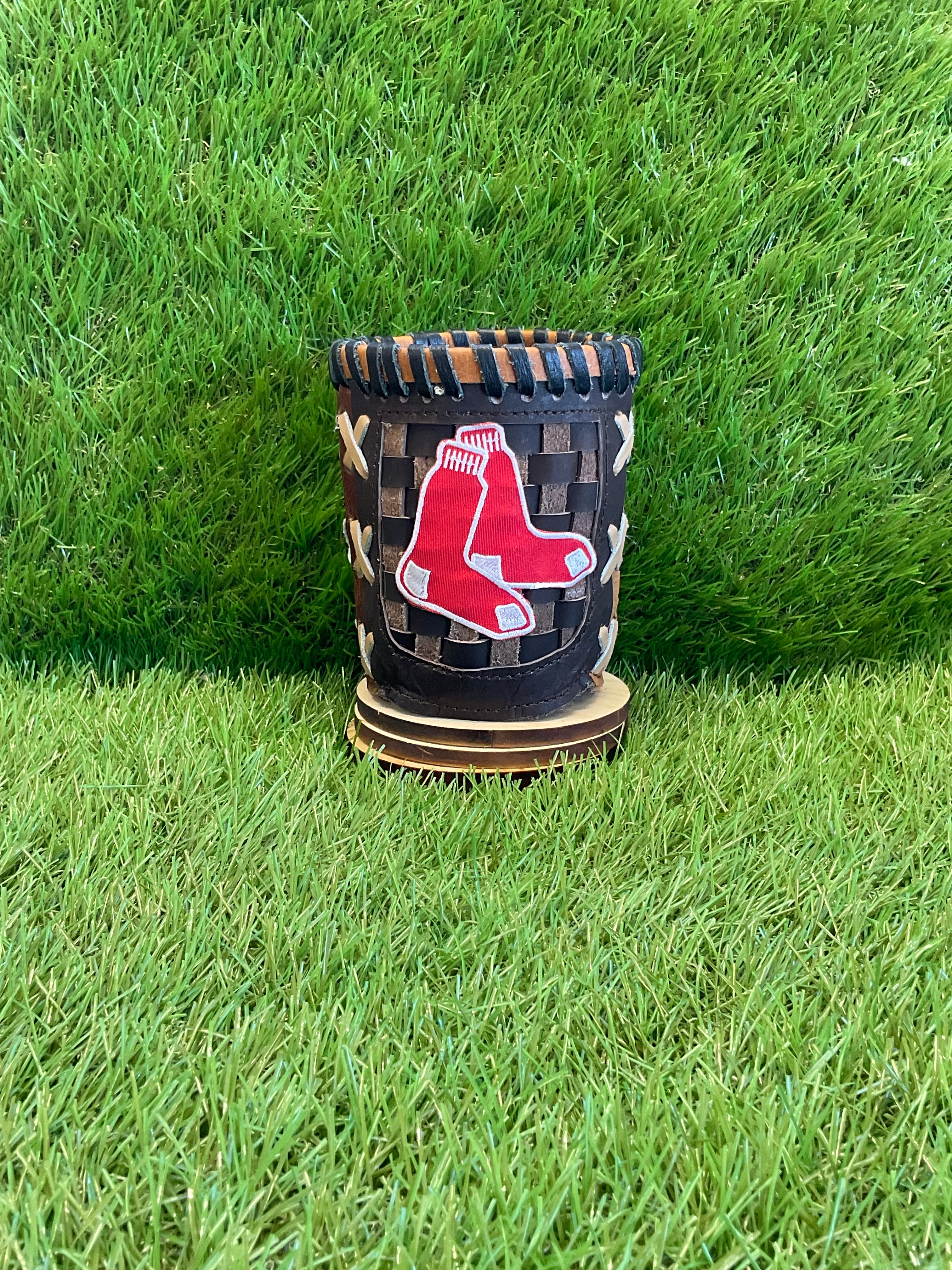 Pocket Coozie — Baseball Team Leather Coozie