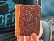 Baseball glove - Boot Leather Card / Cash Wallet