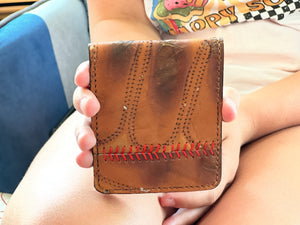 Catchers Mitt Glove Leather Wallet