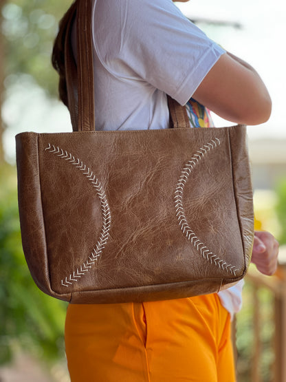 Brown Tote - New York Mets