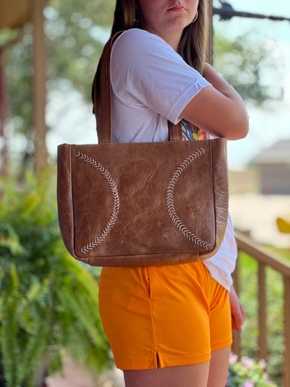 Brown Tote - New York Mets