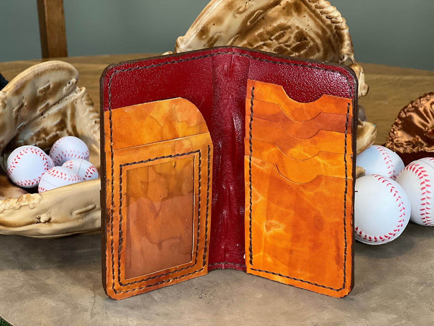 Vida Blue Wallet With ID Holder