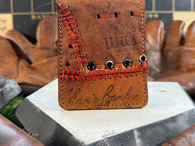 Ernie Banks Player Graphic Wilson Model Glove Wallet