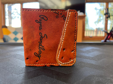 Reggie Jackson Baseball Glove Leather Bifold Wallet 