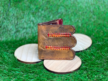 Vintage Baseball Glove Fingers Wallet