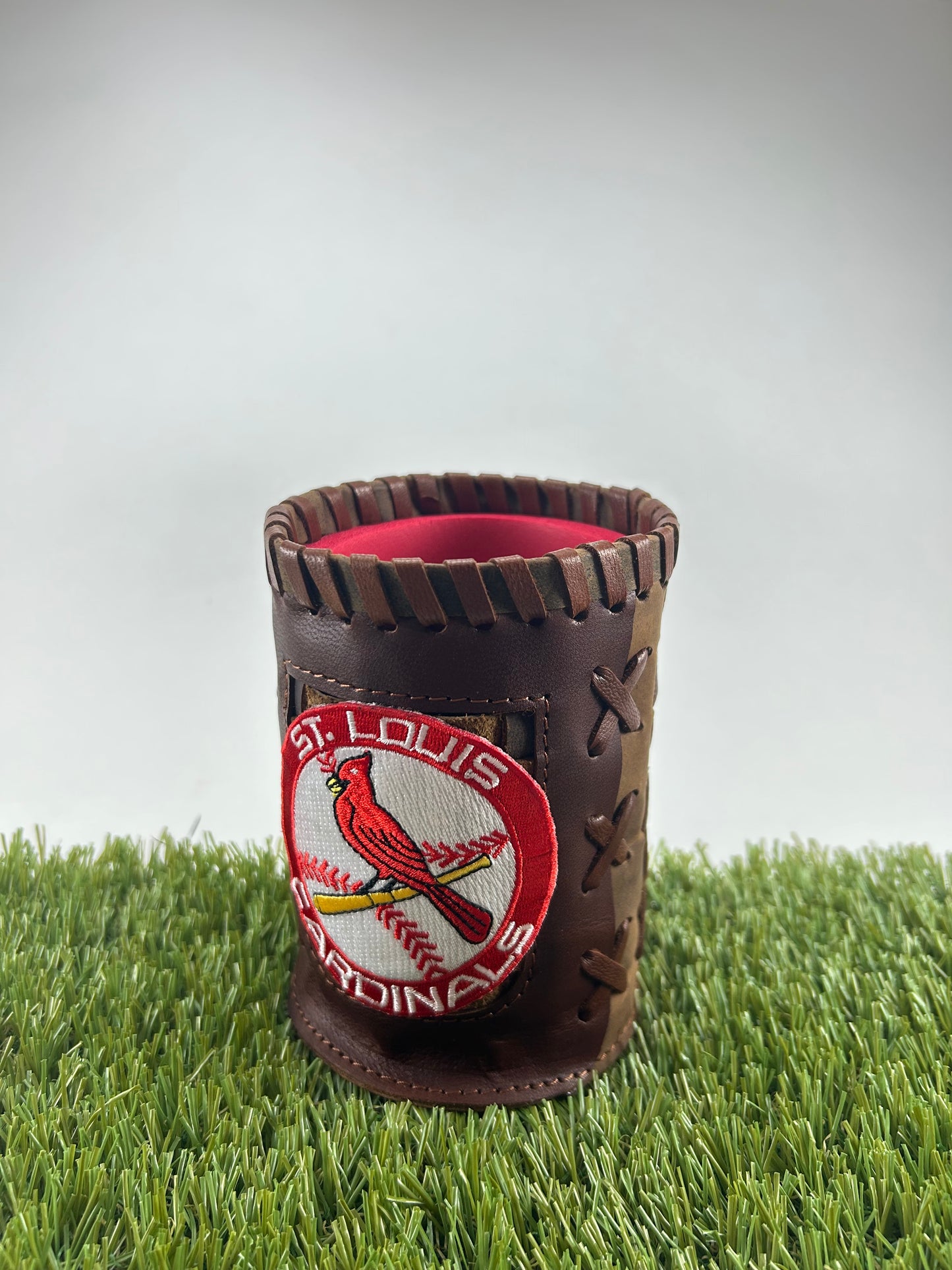 Vintage Pocket Coozie - St Louis Cardinal Baseball Emblem