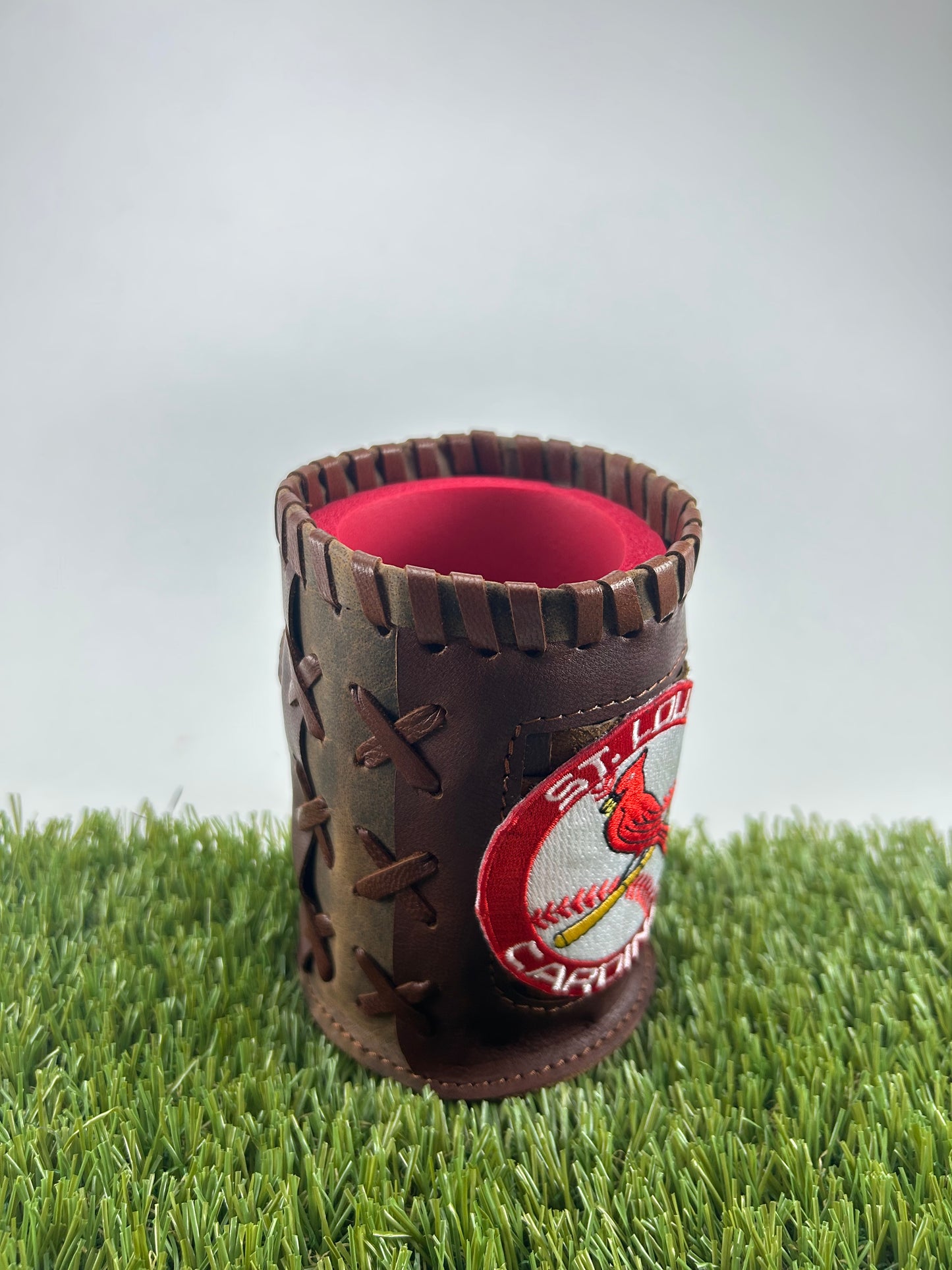 Vintage Pocket Coozie - St Louis Cardinal Baseball Emblem