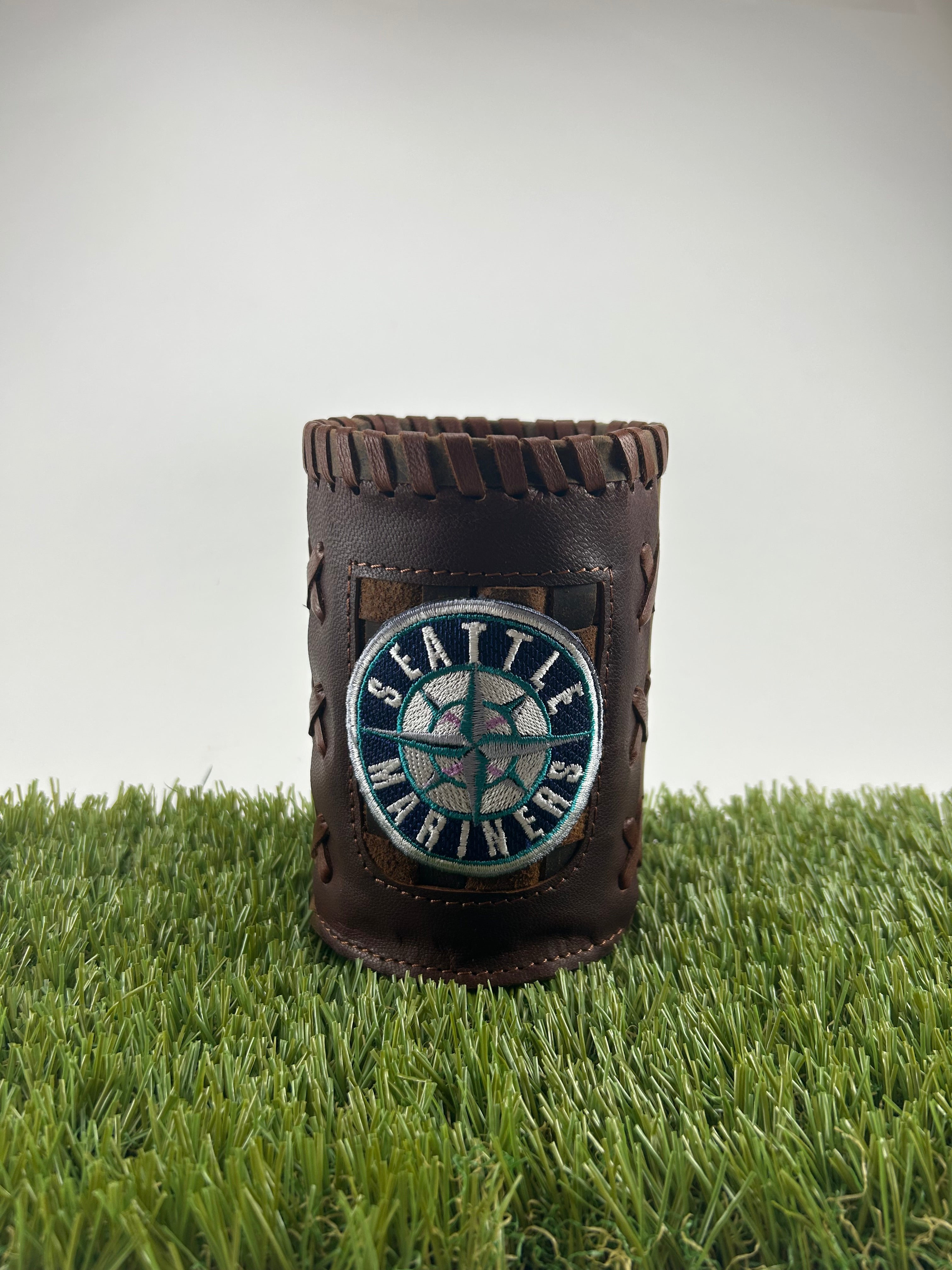 Pocket Coozie — Baseball Team Leather Coozie