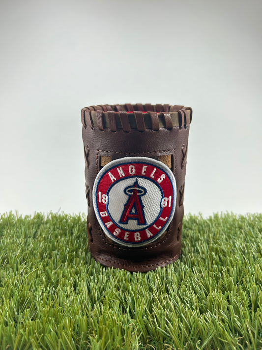 Vintage Pocket Coozie - Los Angeles Angels White Center Circle