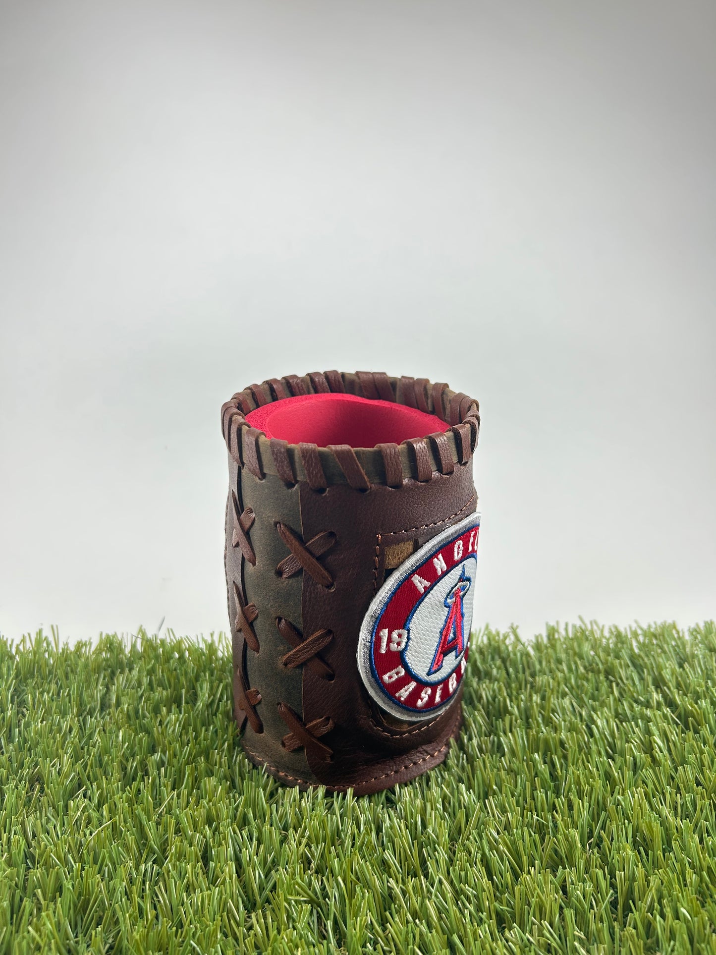 Vintage Pocket Coozie - Los Angeles Angels White Center Circle