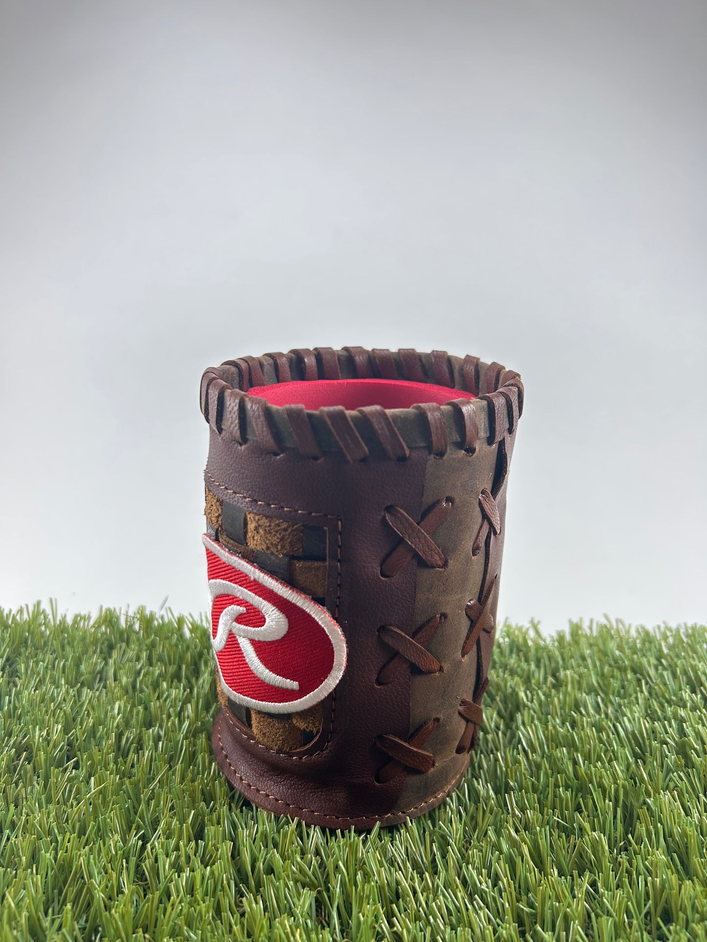 Vintage Pocket Coozie - Rawlings White R on Red