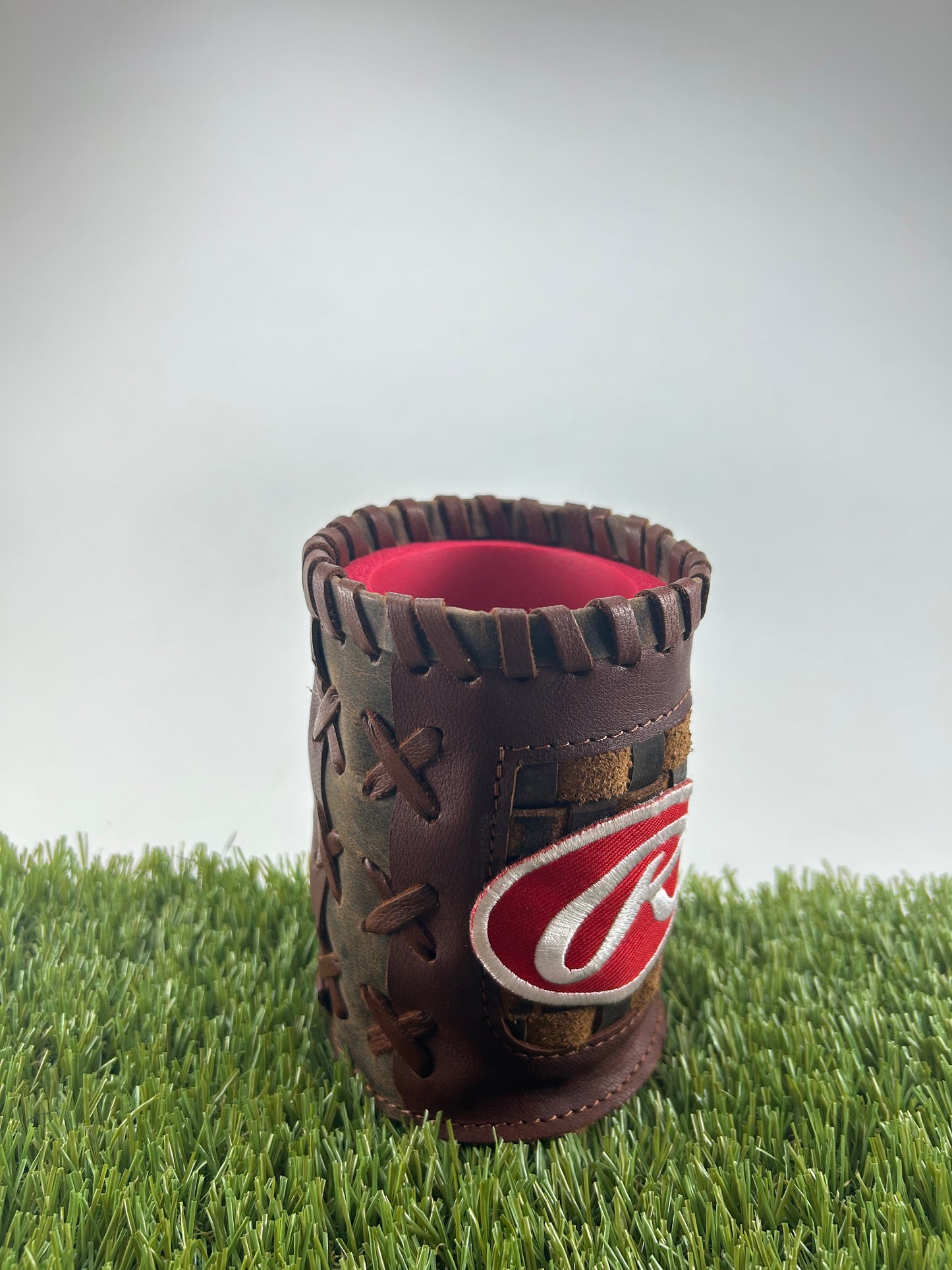 Vintage Pocket Coozie - Rawlings White R on Red