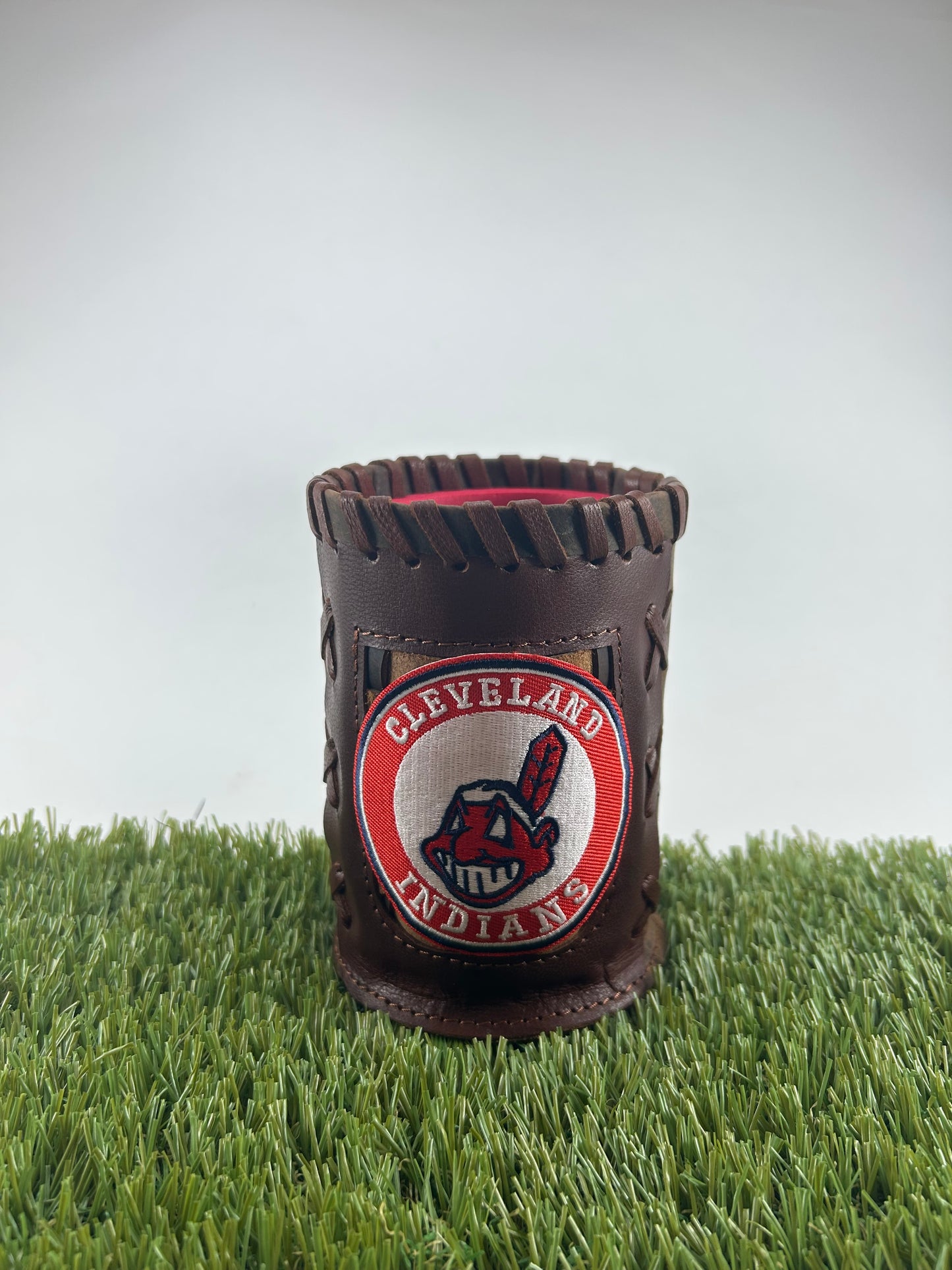 Vintage Pocket Coozie - Cleveland Indians Wahoo Emblem