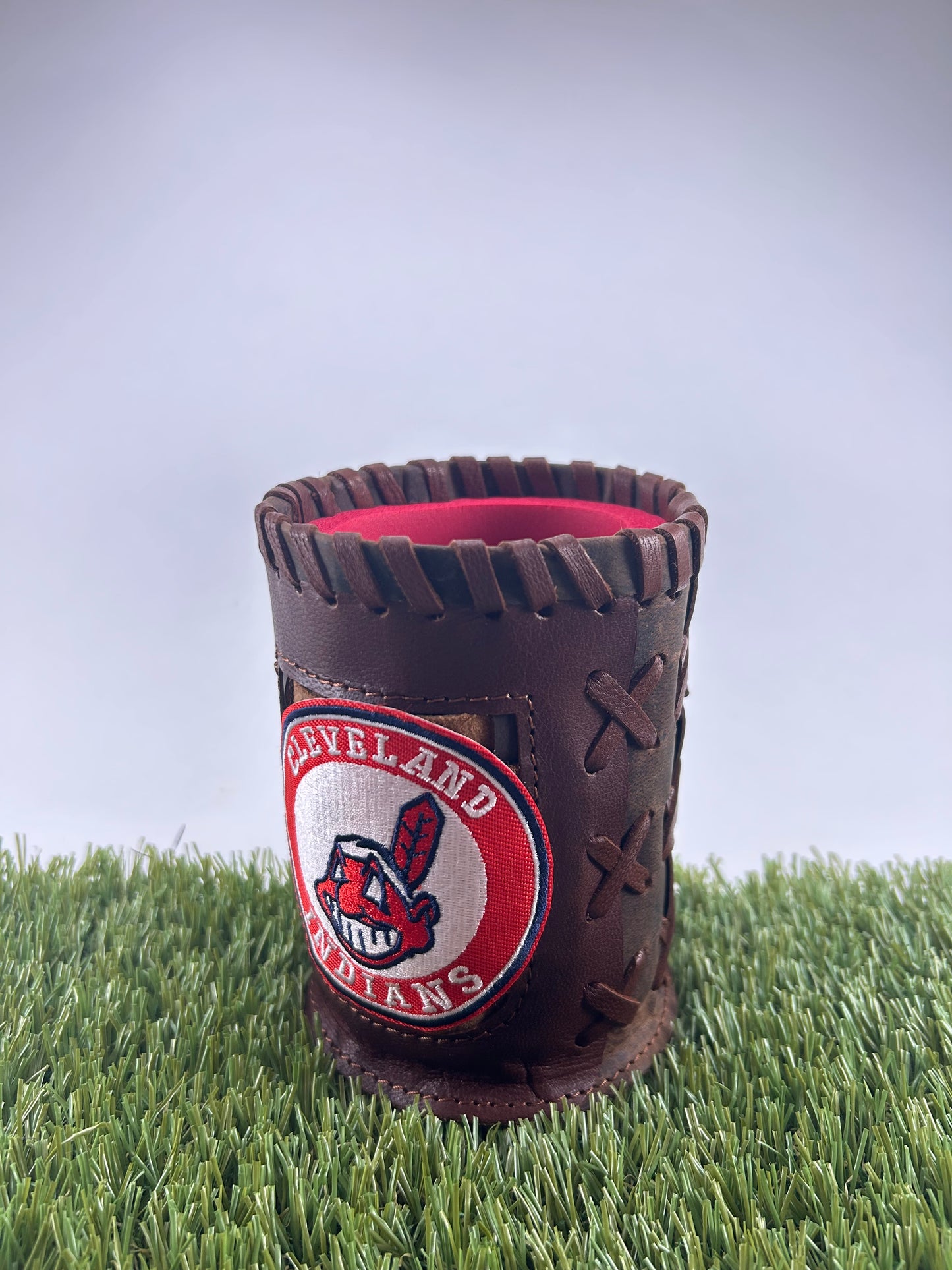 Vintage Pocket Coozie - Cleveland Indians Wahoo Emblem