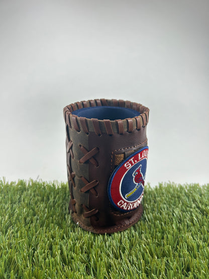 Vintage Pocket Coozie - St Louis Cardinal Circle Blue Center