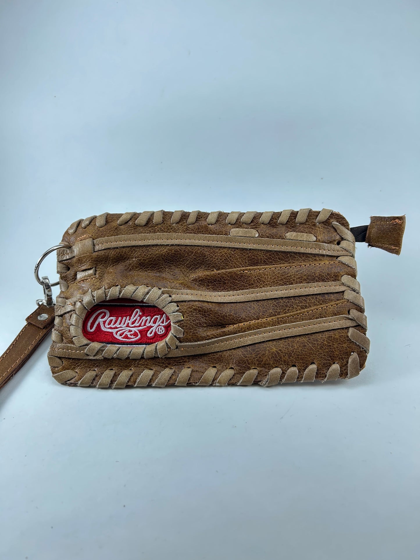 Finger Glove Wristlet - Rawlings White Script on Red