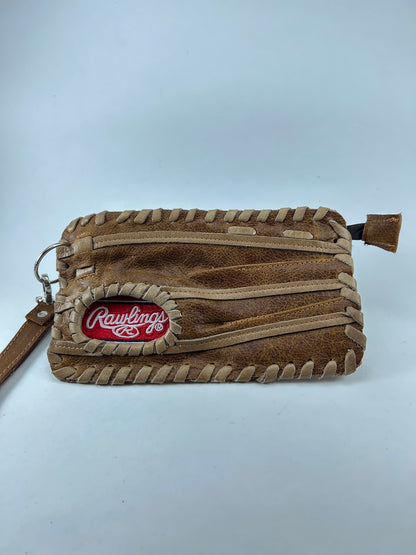 Finger Glove Wristlet - Rawlings White Script on Red