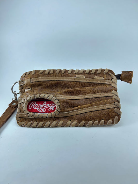 Finger Glove Wristlet - Rawlings White Script on Red