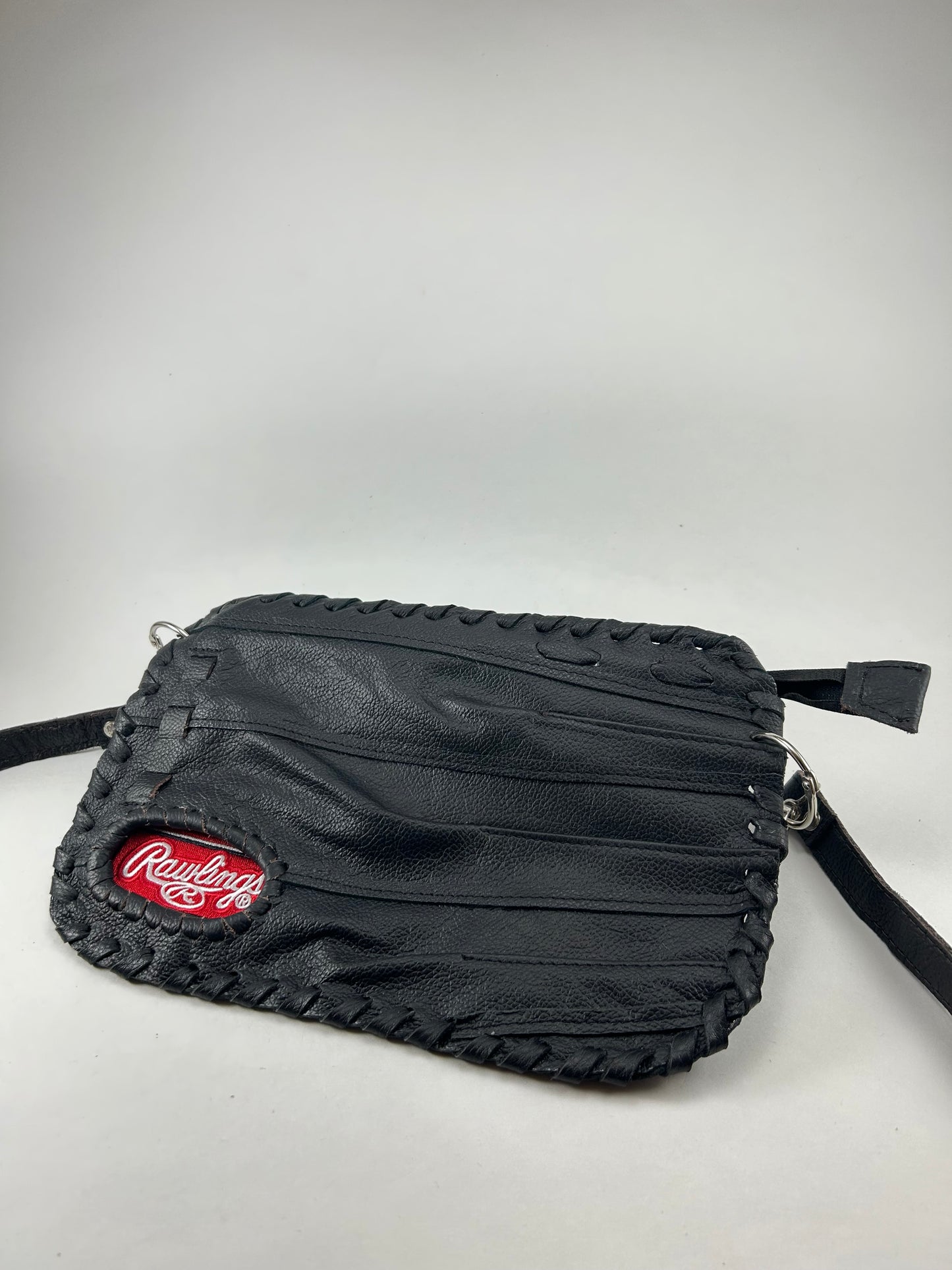Black Finger Glove Purse - Rawlings White Script on Red