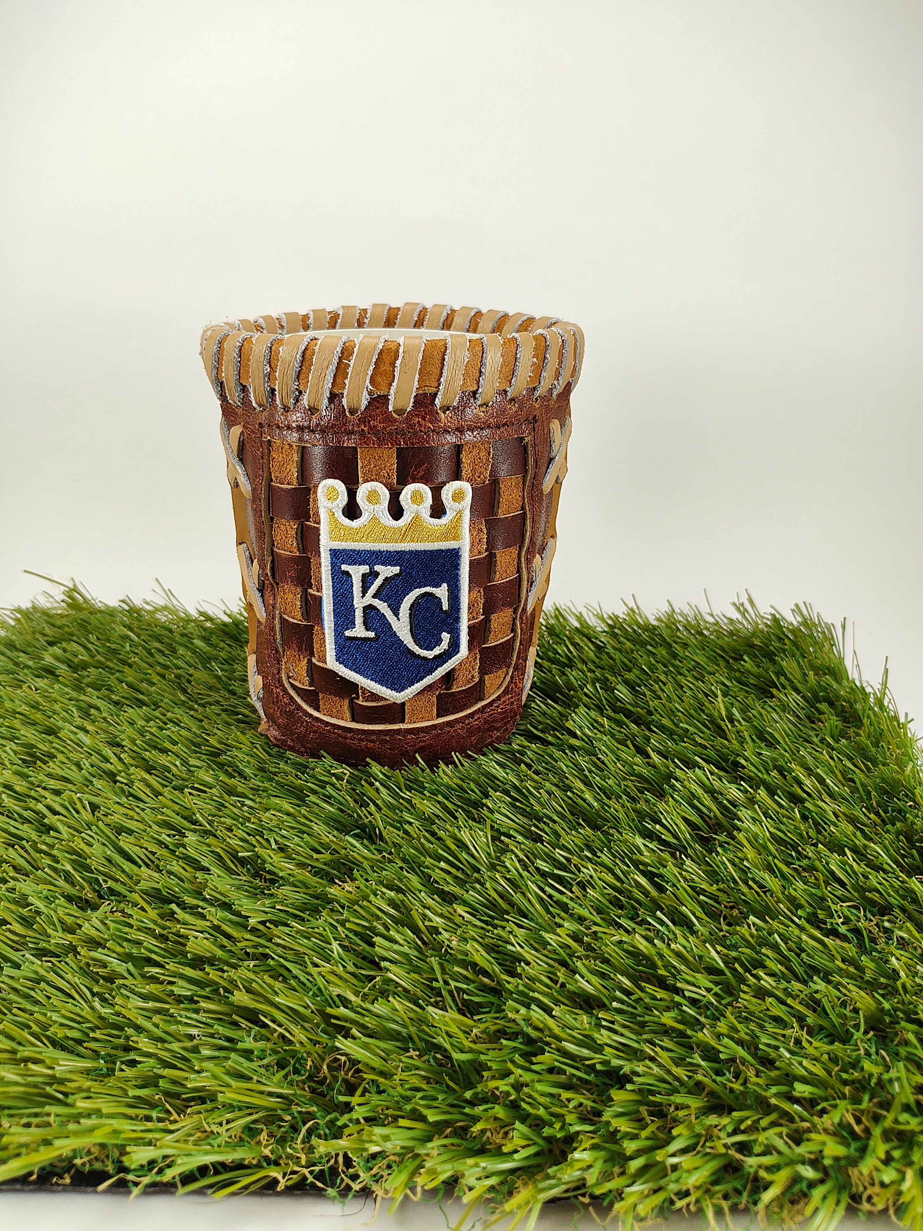 Pocket Coozie — Baseball Team Leather Coozie