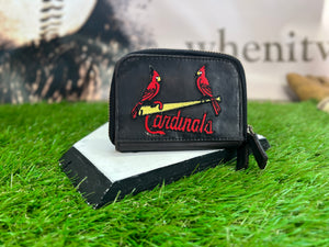 St. Louis Cardinals Flag Man Glove Leather Money Clip Wallet