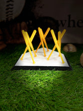 Three Gold Baseball Display Holders