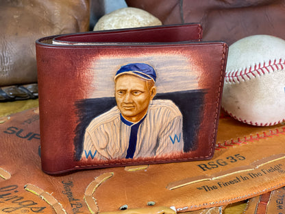 Walter Johnson Carved Leather Art Wallet