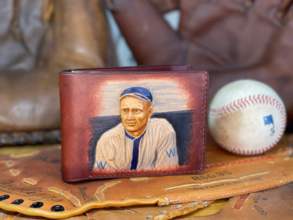 Walter Johnson Carved Leather Art Wallet