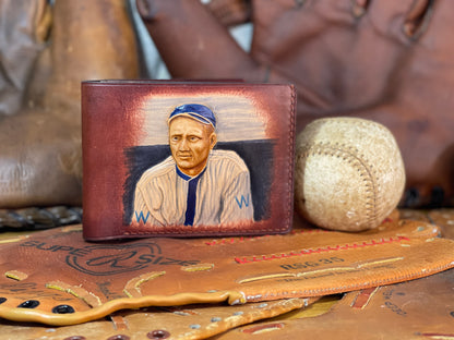 Walter Johnson Carved Leather Art Wallet