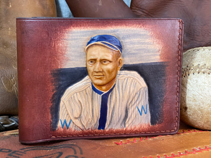 Walter Johnson Carved Leather Art Wallet