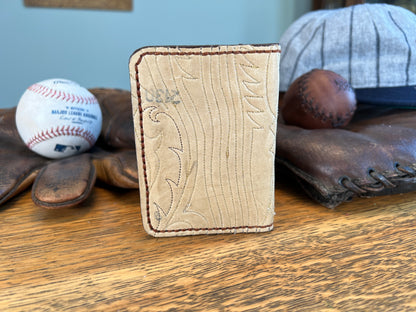 Cowboy Boot Leather Card / Cash Wallet.