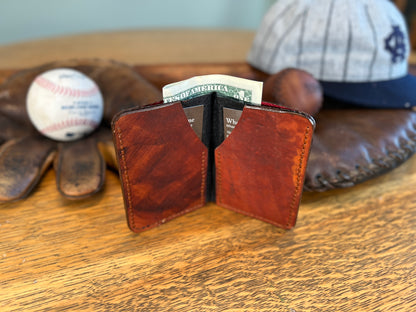 Cowboy Boot Leather Card / Cash Wallet.