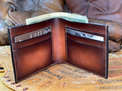 Lou Gehrig Carved Leather Art Wallet