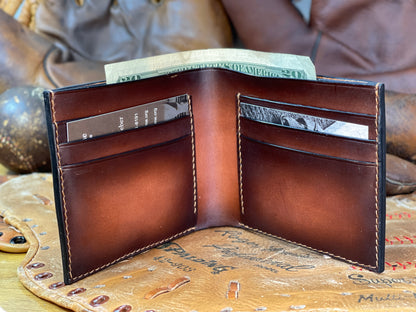 Lou Gehrig Carved Leather Art Wallet