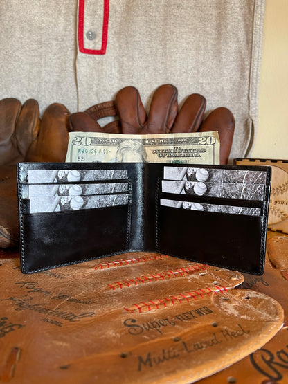 Josh Gibson Carved Leather Art Wallet with C.O.A.