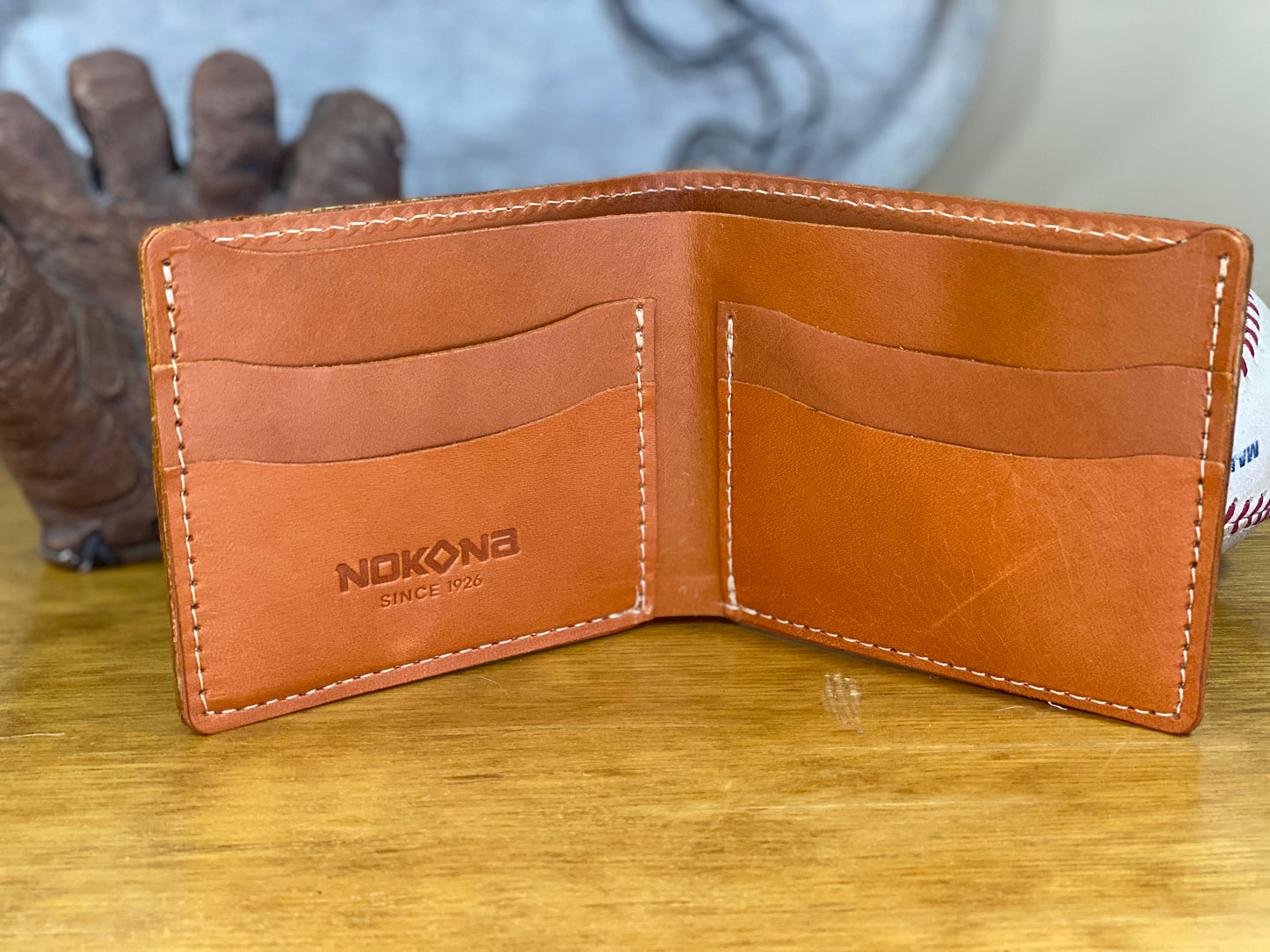 Nokona Stampede Wallet Natural