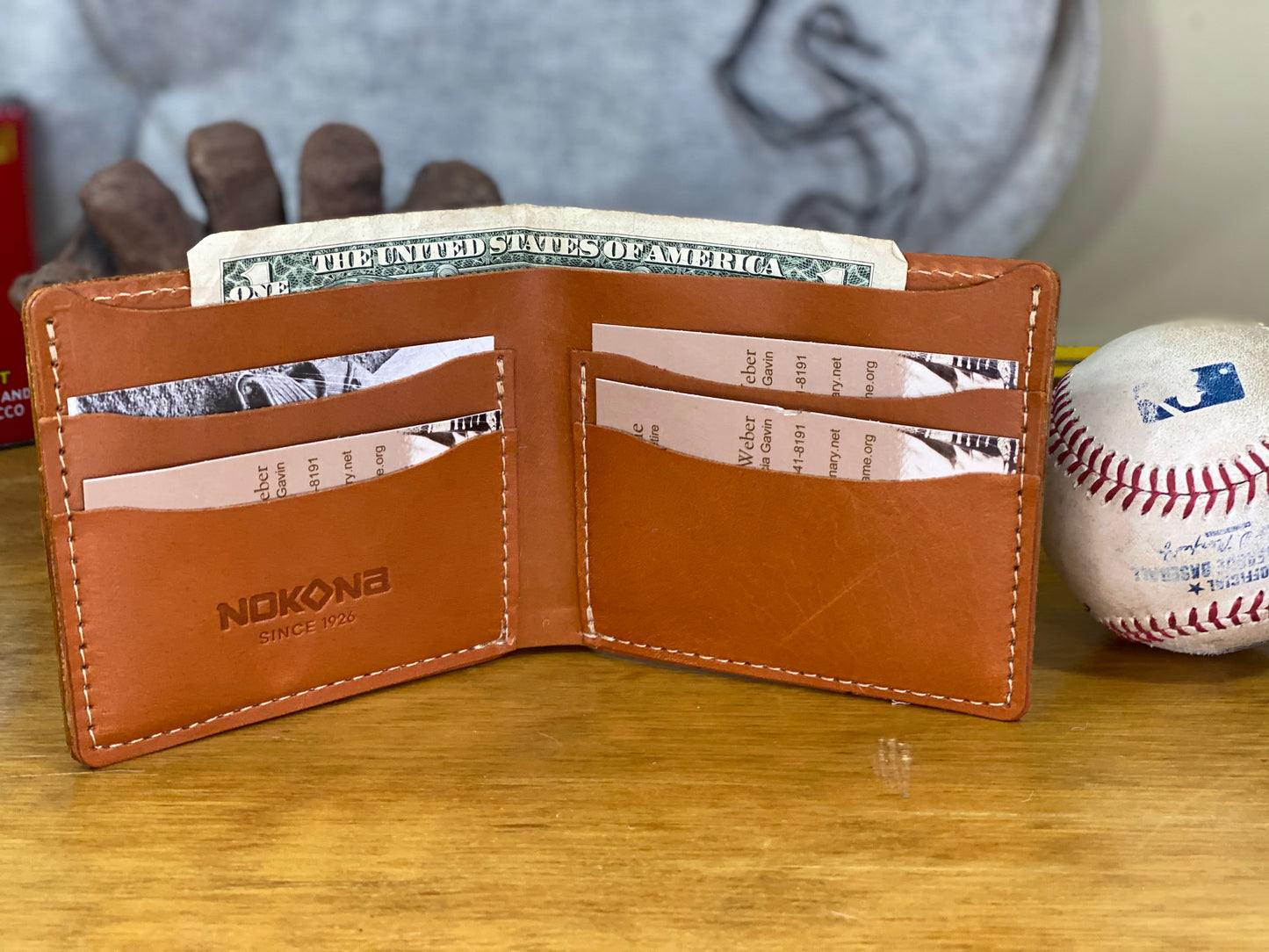 Nokona Stampede Wallet Natural