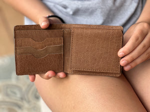 Triple Play Wallet Red Baseball Stitching