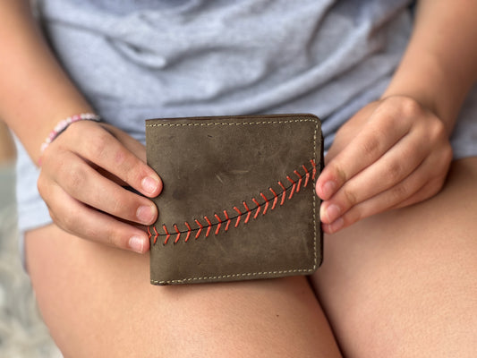 Triple Play Suede Wallet