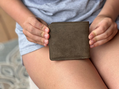 Triple Play Suede Wallet