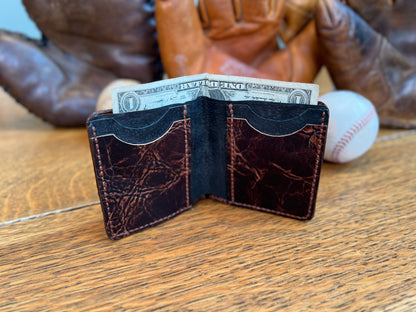 Old Glove Leather Card Holder / Folded Cash