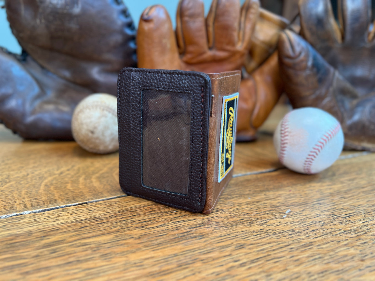 Gold Rawlings Label Card Holder