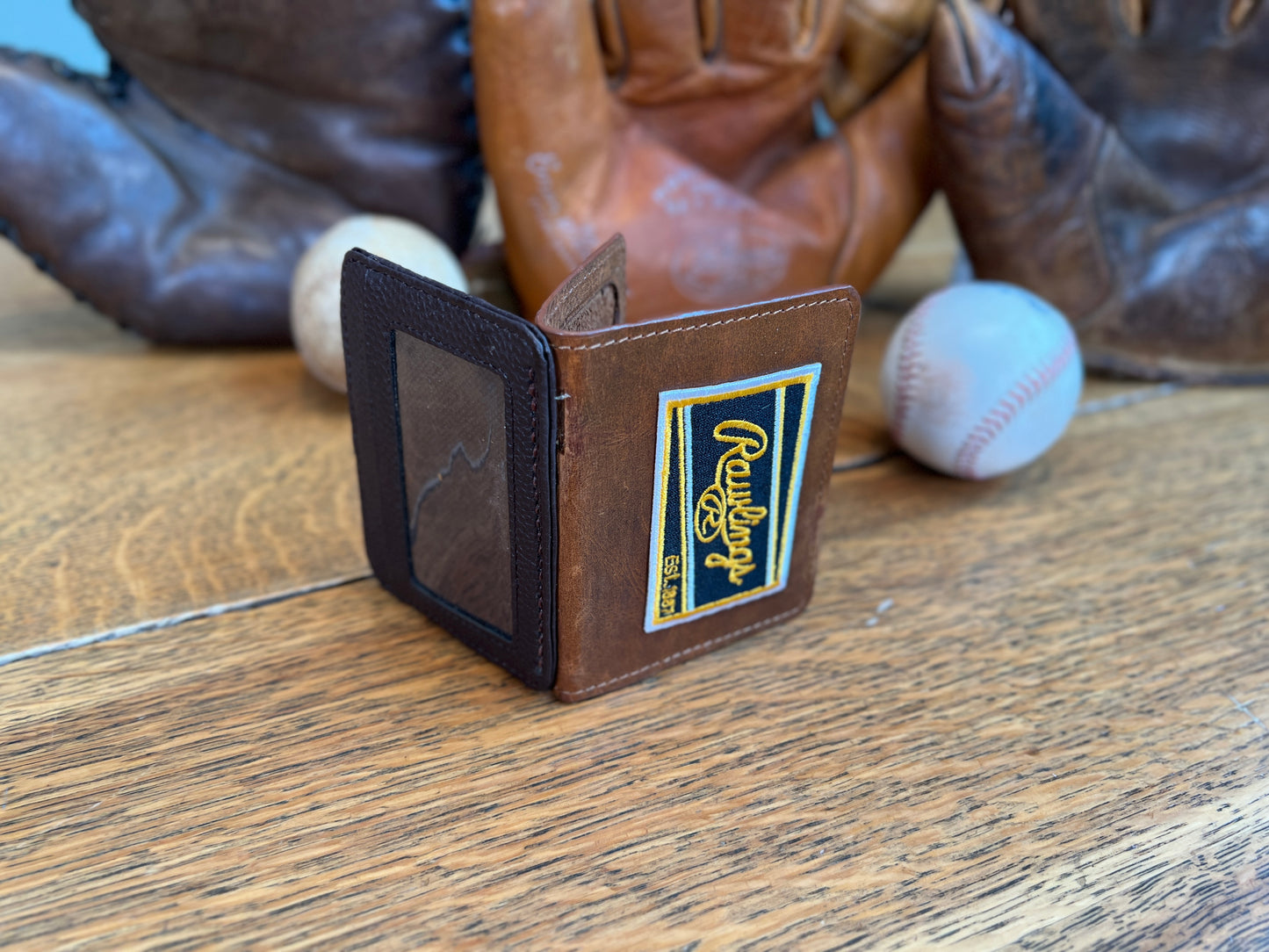 Gold Rawlings Label Card Holder