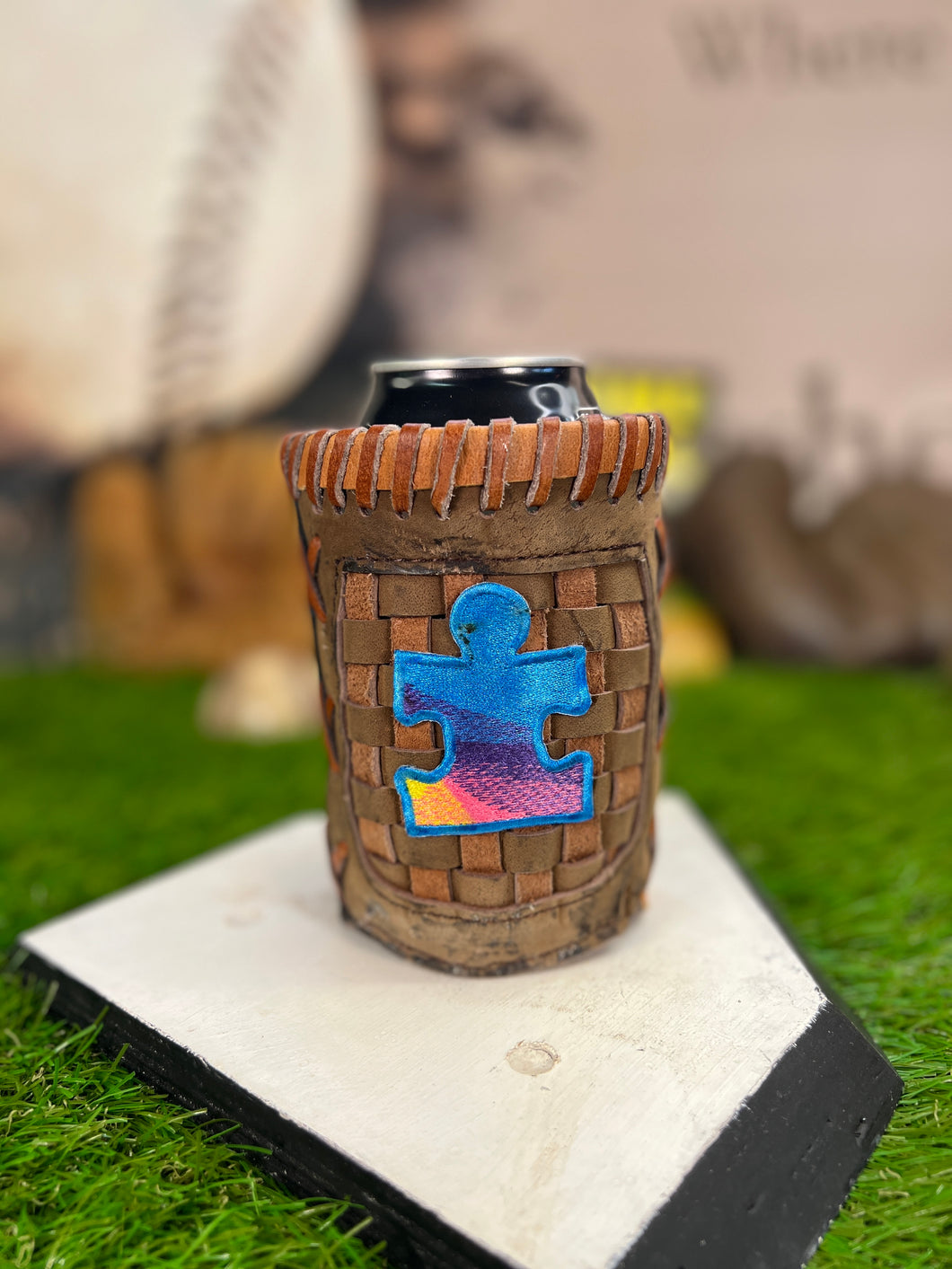 Pocket Coozie Limited Edition Autism Puzzle Piece Coozie