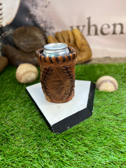 Pocket Coozie Diamond Medium Brown