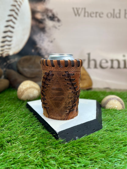 Pocket Coozie Diamond Medium Brown