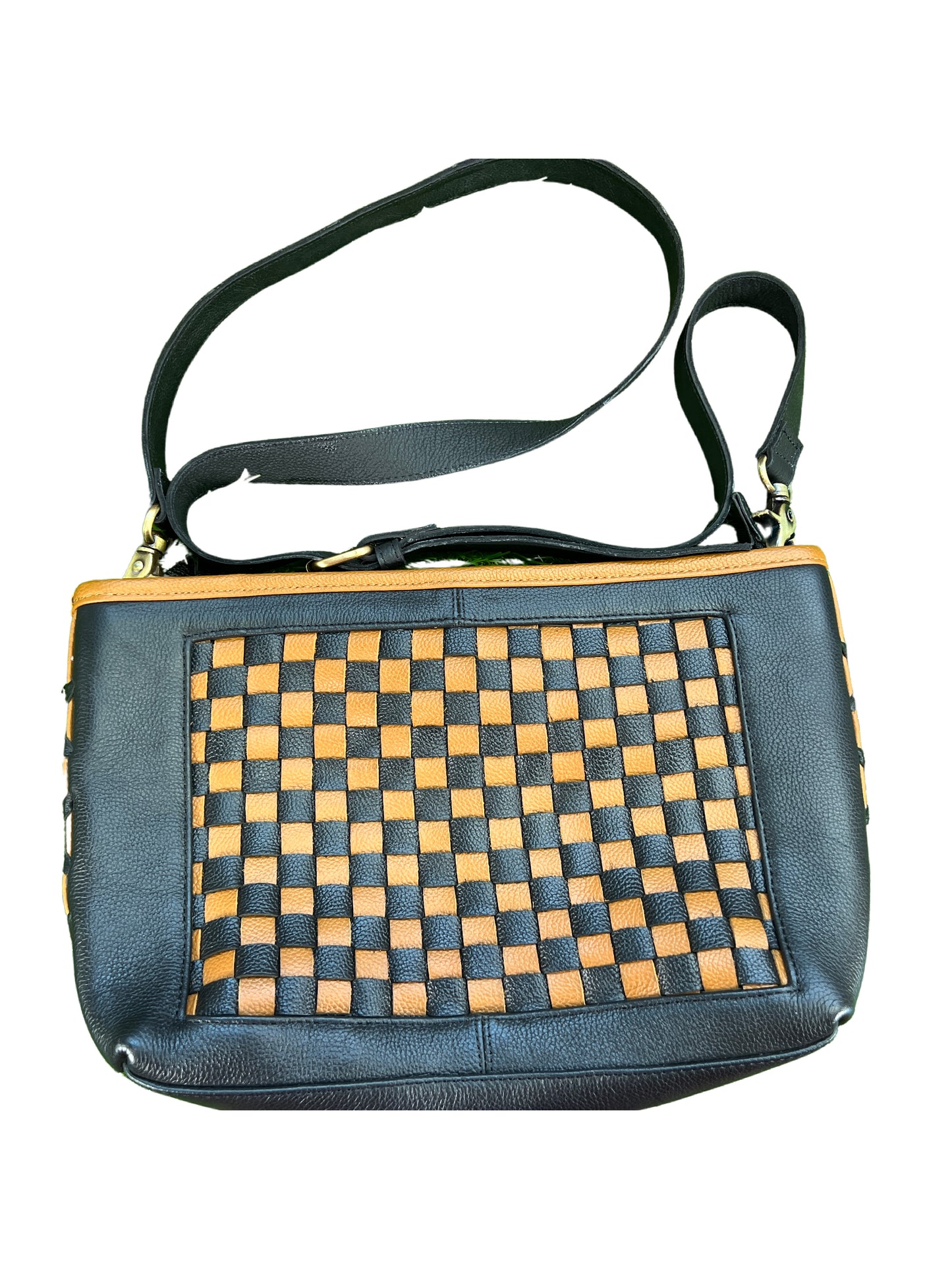 Tan and Brown Checkered Purse - Detroit Tigers (Copy)