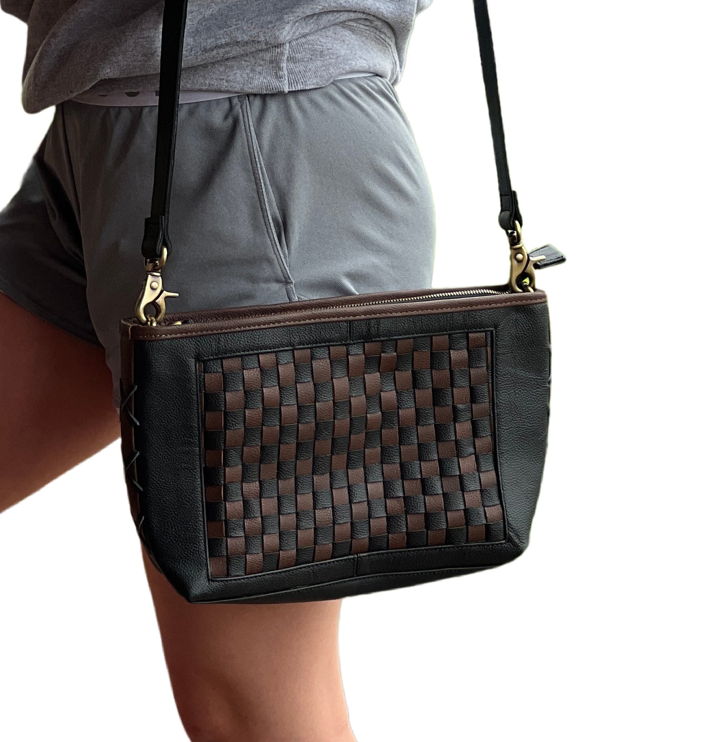 Light Brown Checkered Purse - Cubs