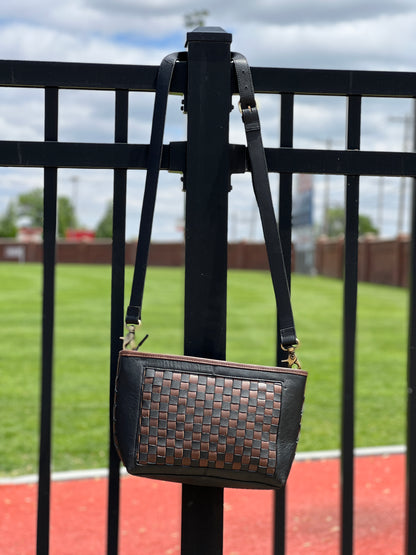 Tan and Brown Checkered Purse - Detroit Tigers (Copy)